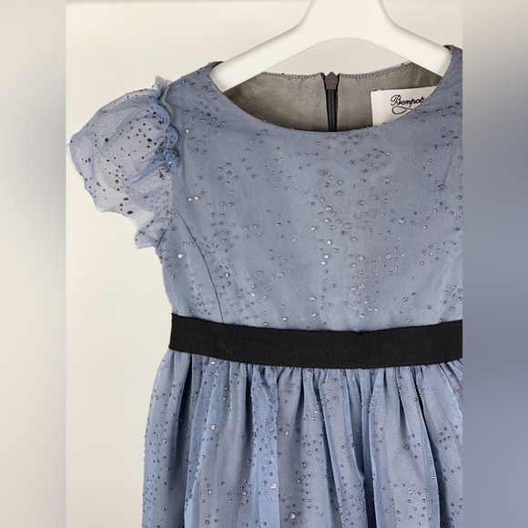 Bonpoint Blue Formal Kids Dress - Picture 2 of 10